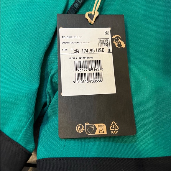 Burton 2L One Piece - Toddlers 3T - Picture 2 of 5